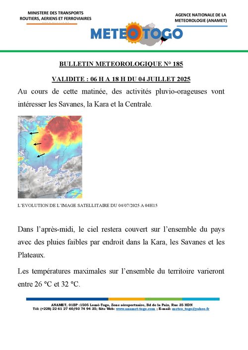 Bulletin météo_04072025_MATIN
